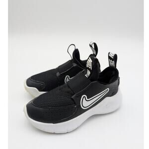 Nike Flex Runner 3 Sneaker Shoes Round Toe Kids' Black/White Size US8C EU25